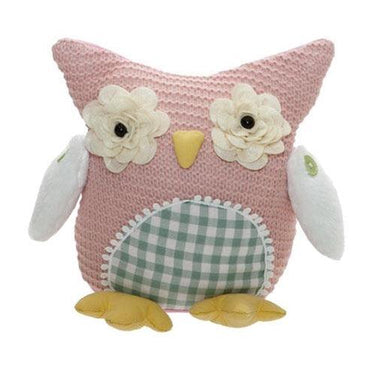 Crocheted Rose Eye Spring Owl - The Fox Decor
